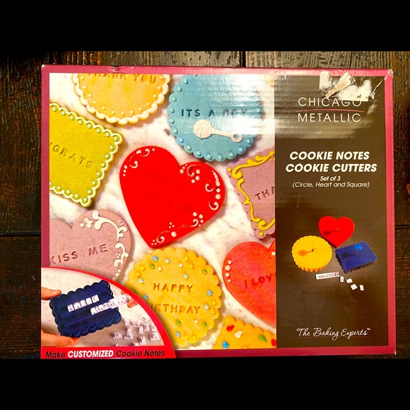 NWB, Cookie notes cookie cutters, create your own message for your cookies - Picture 1 of 3